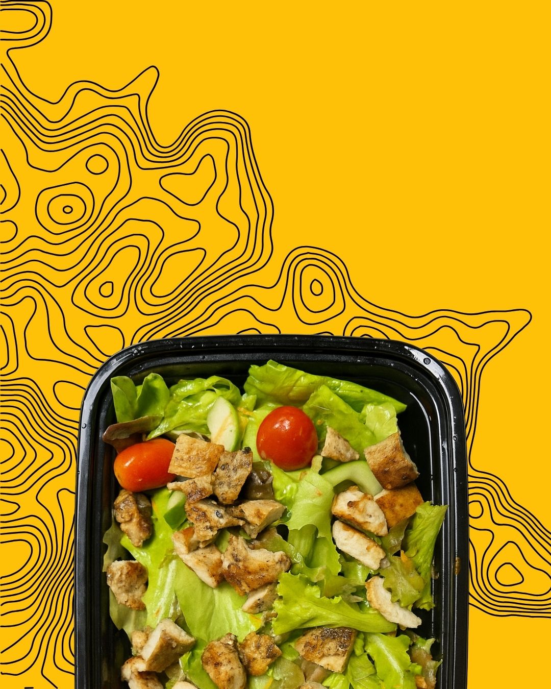 Fresh Salad with mixed greens and grilled chicken