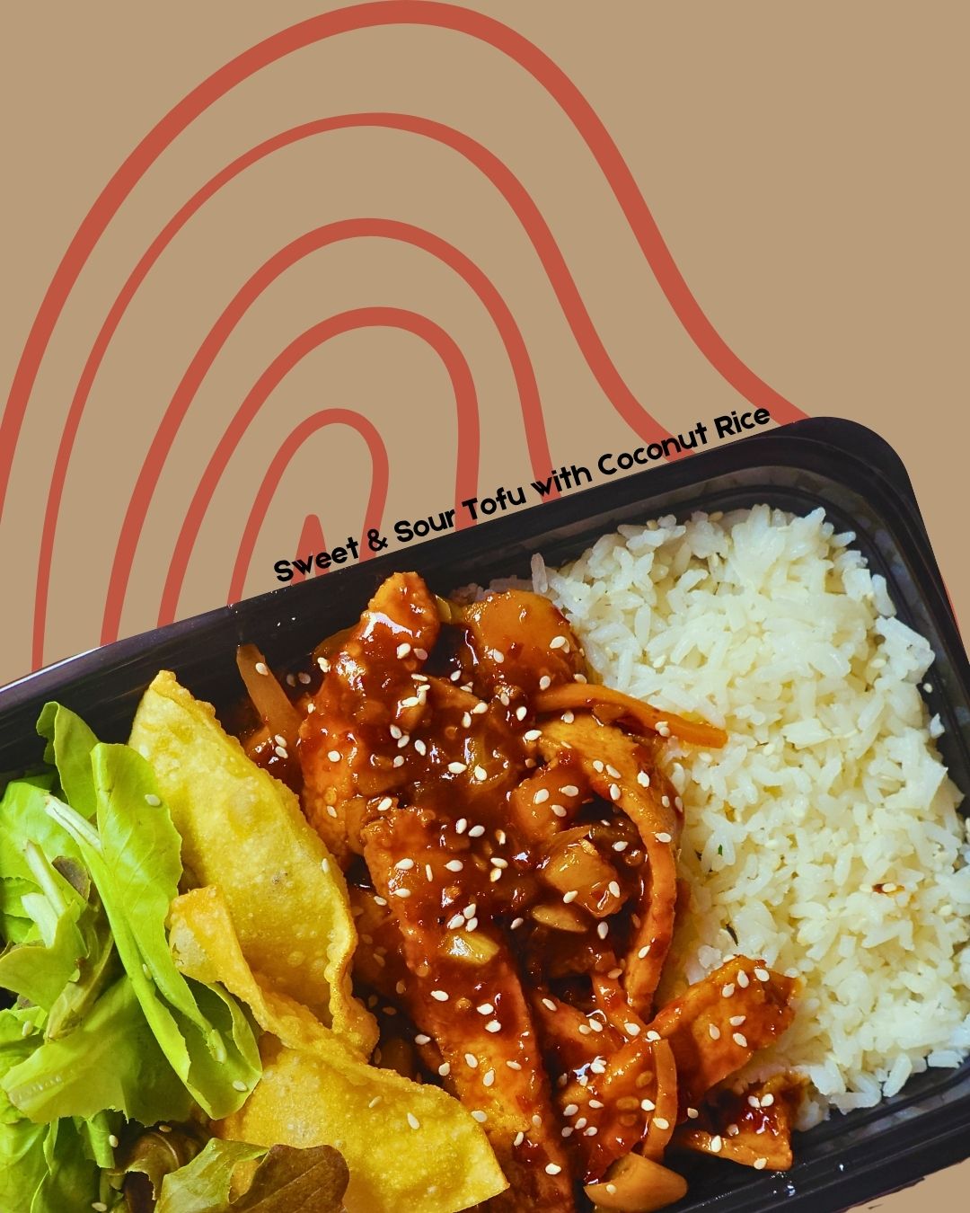 Sweet & Sour Tofu with Coconut Rice - Let's Do Lunch